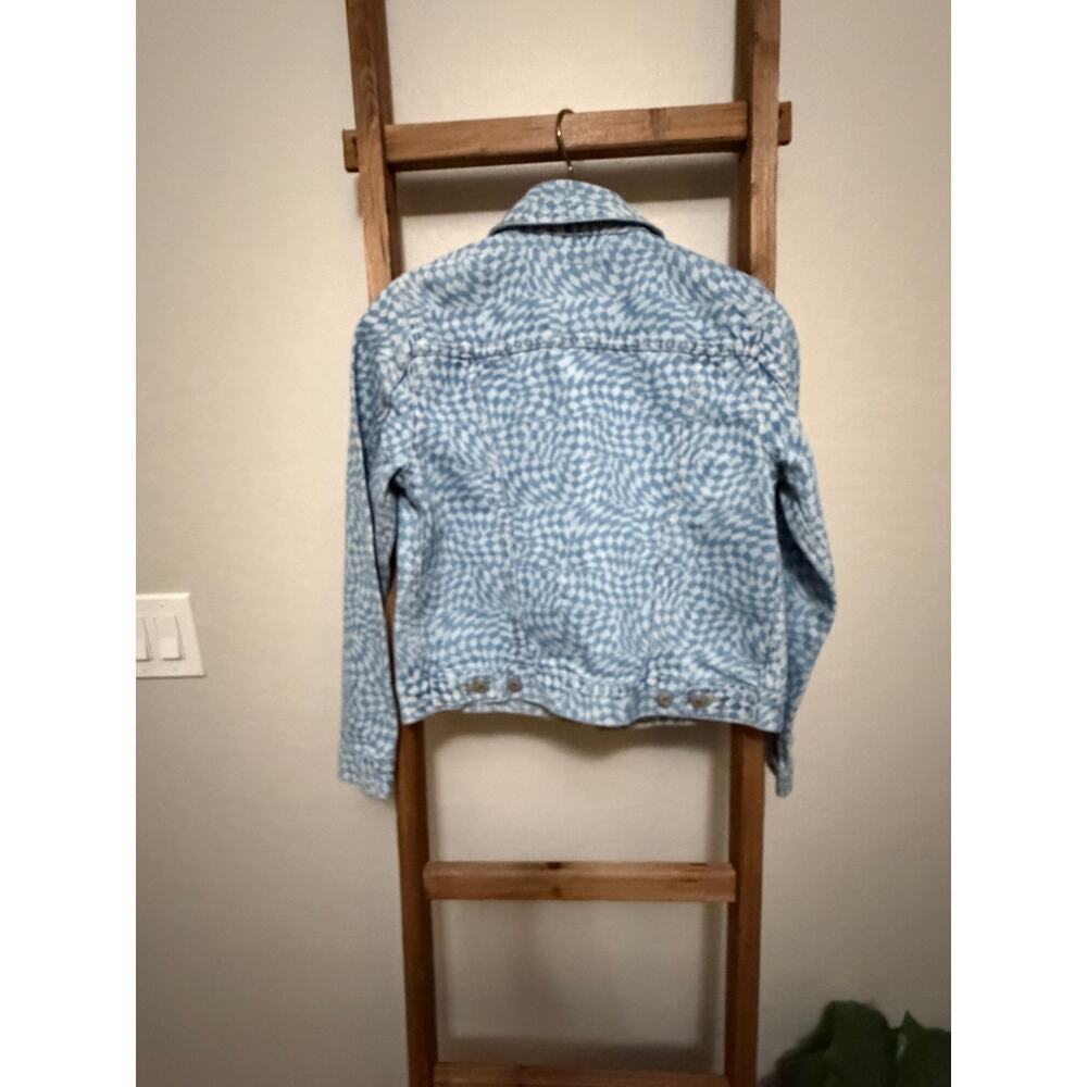 Levi's Original Denim Trucker Jacke Harper Geo Discharge Trucker Women's Size XS - Picture 3 of 6